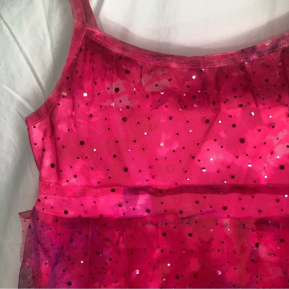 Girls Pink Ruffle Tulle Party Dress Girls Size 10